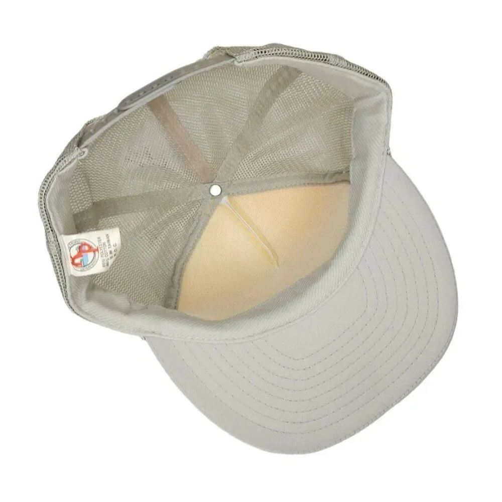 Vintage Las Vegas Rainbow Trucker Hat Mens One Size Gray 80s Rope Cap Pride